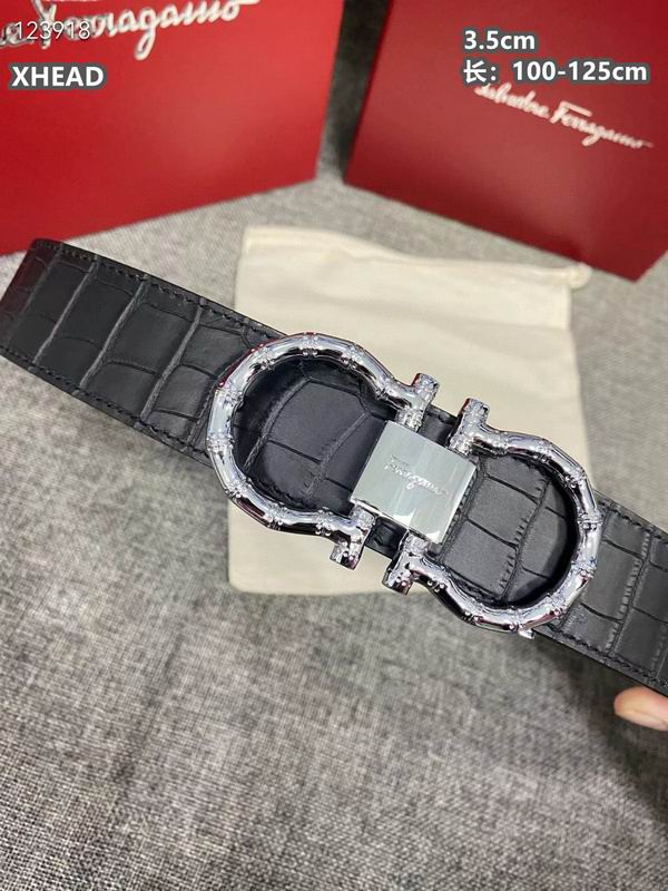 Ferragamo belt 35mmX100-125cm 8L (195)
