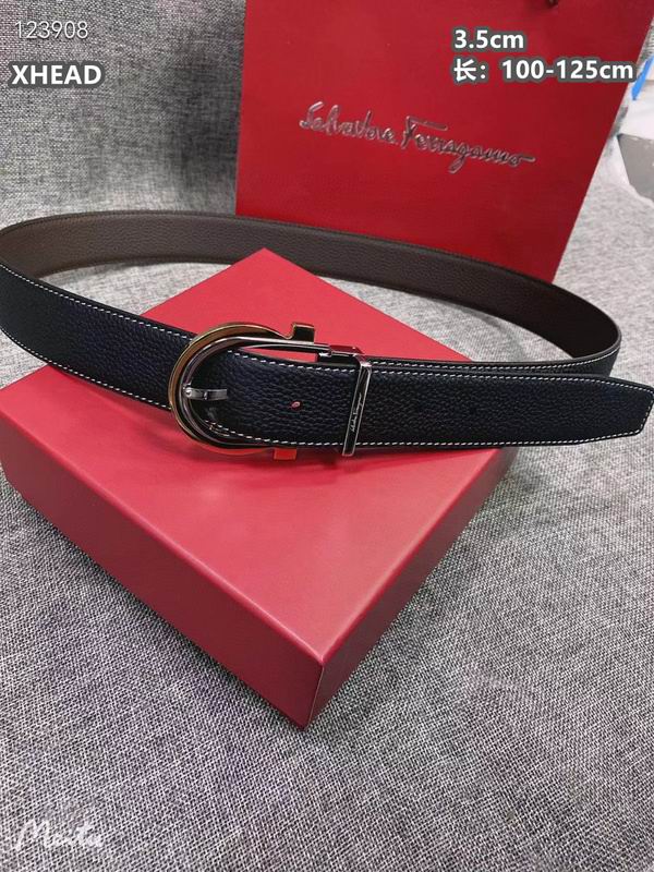 Ferragamo belt 35mmX100-125cm 8L (215)