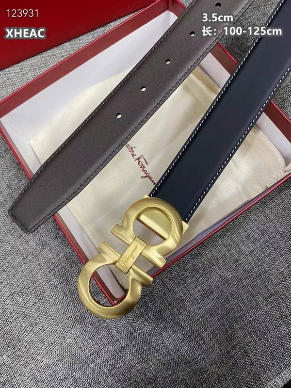 Ferragamo belt 35mmX100-125cm 8L (221)
