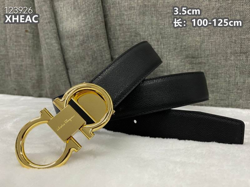 Ferragamo belt 35mmX100-125cm 8L (229)