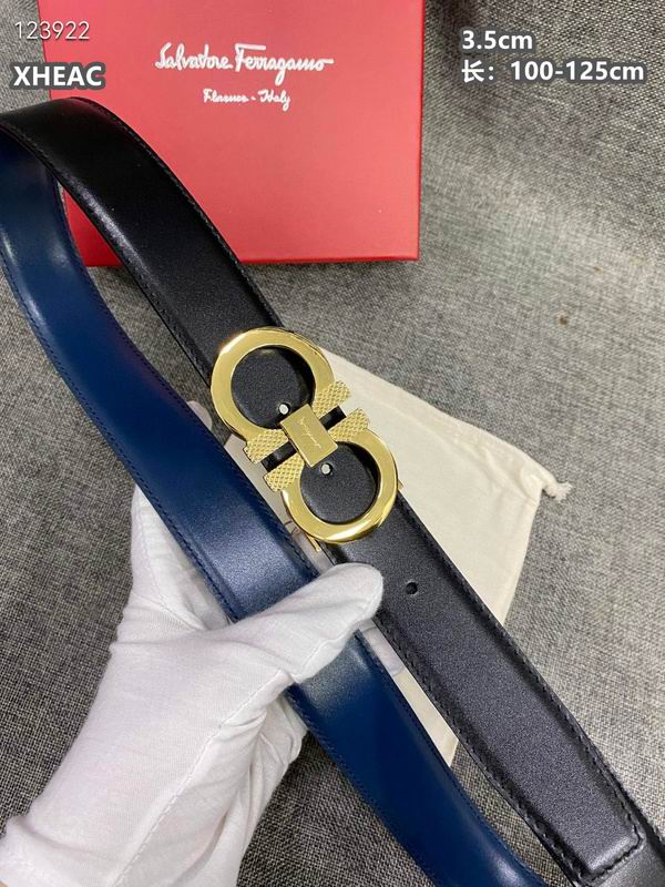 Ferragamo belt 35mmX100-125cm 8L (262)