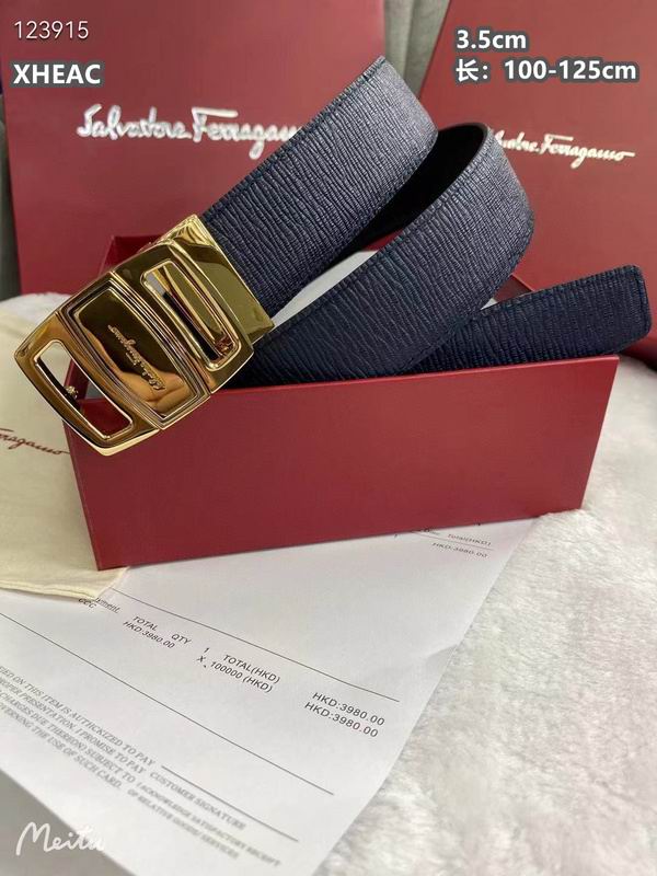 Ferragamo belt 35mmX100-125cm 8L (306)