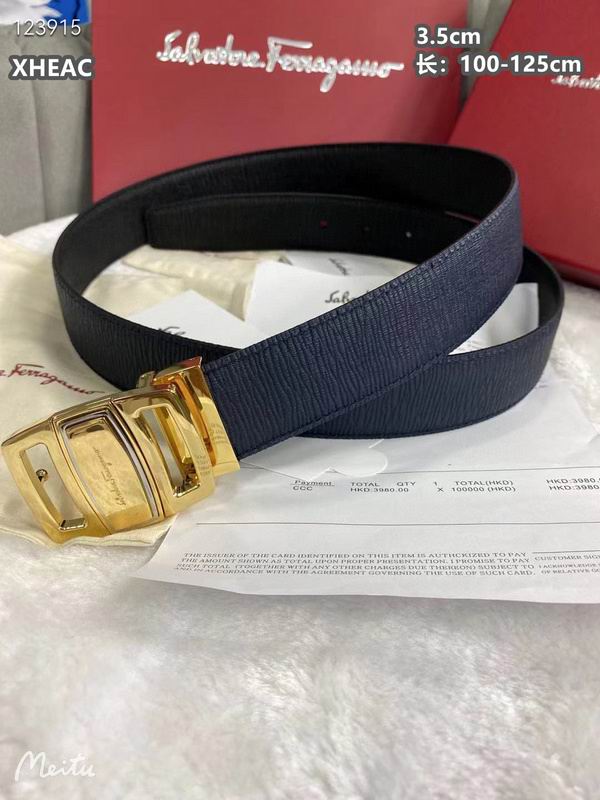 Ferragamo belt 35mmX100-125cm 8L (307)