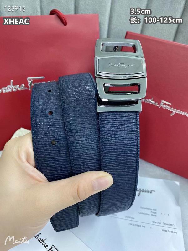 Ferragamo belt 35mmX100-125cm 8L (309)