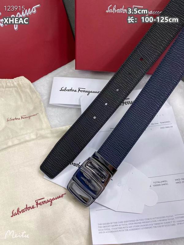 Ferragamo belt 35mmX100-125cm 8L (310)