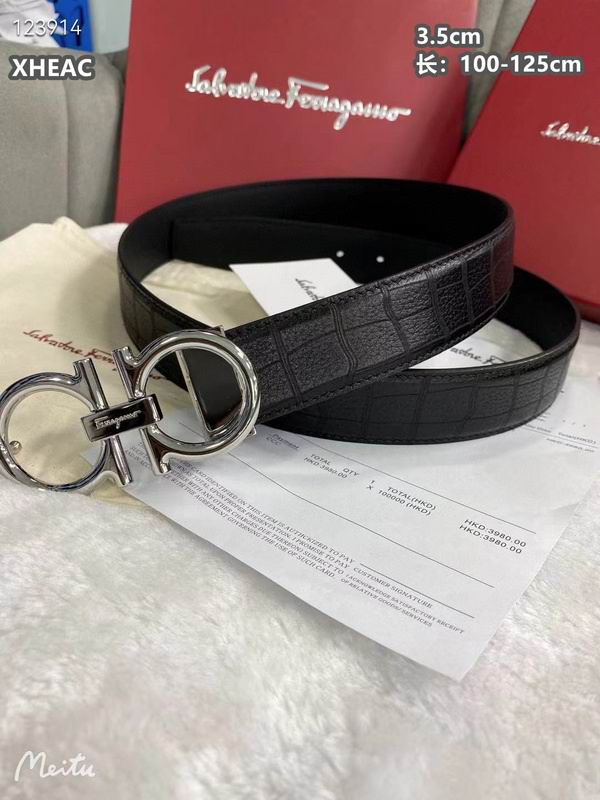 Ferragamo belt 35mmX100-125cm 8L (312)
