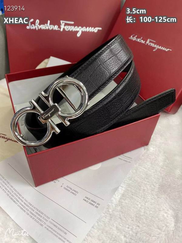 Ferragamo belt 35mmX100-125cm 8L (313)