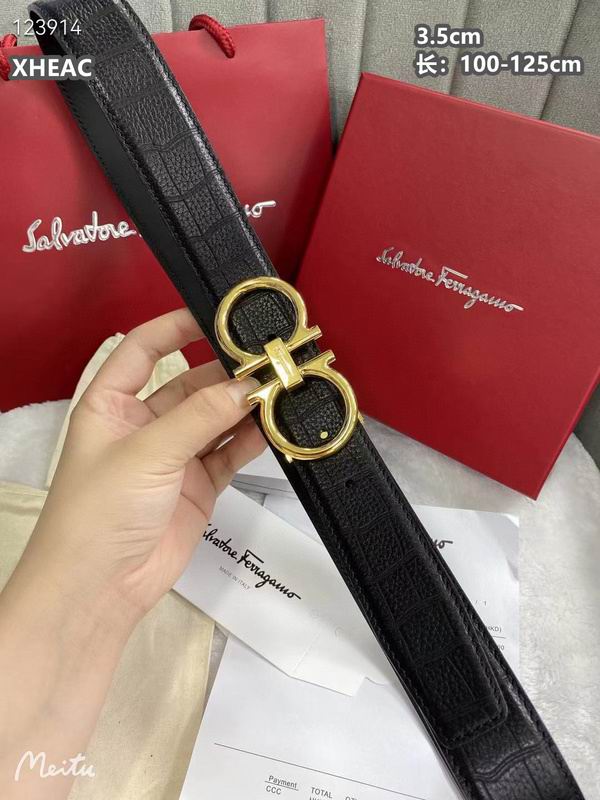 Ferragamo belt 35mmX100-125cm 8L (314)
