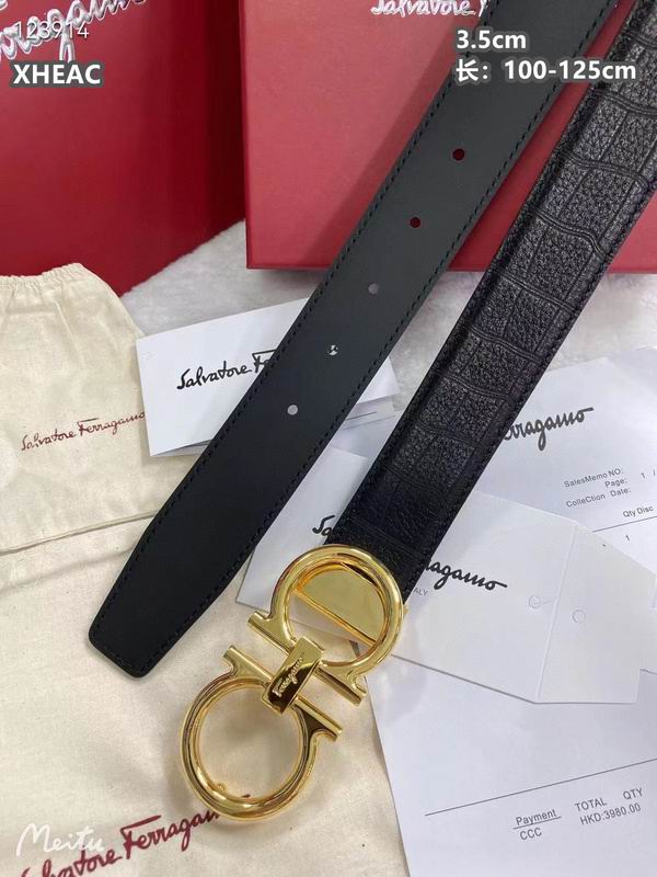 Ferragamo belt 35mmX100-125cm 8L (316)