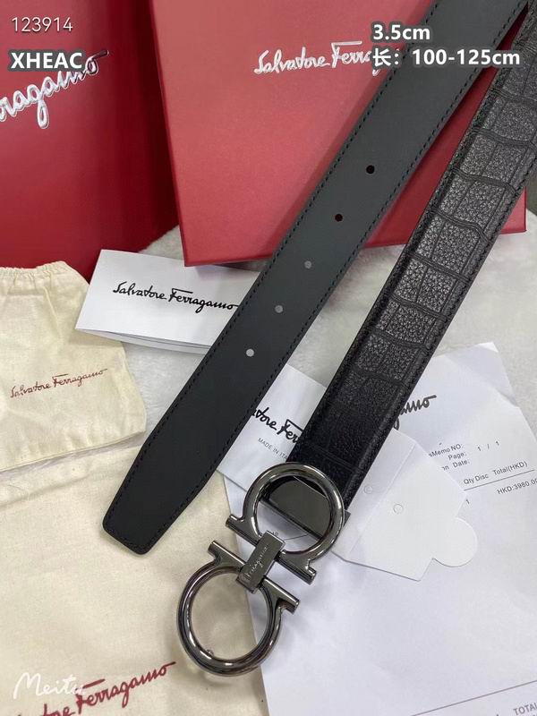 Ferragamo belt 35mmX100-125cm 8L (319)