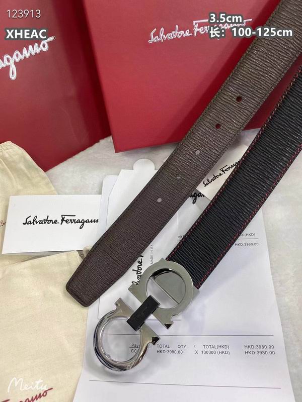 Ferragamo belt 35mmX100-125cm 8L (322)