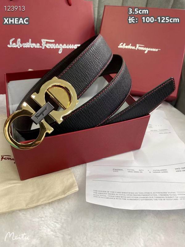 Ferragamo belt 35mmX100-125cm 8L (323)