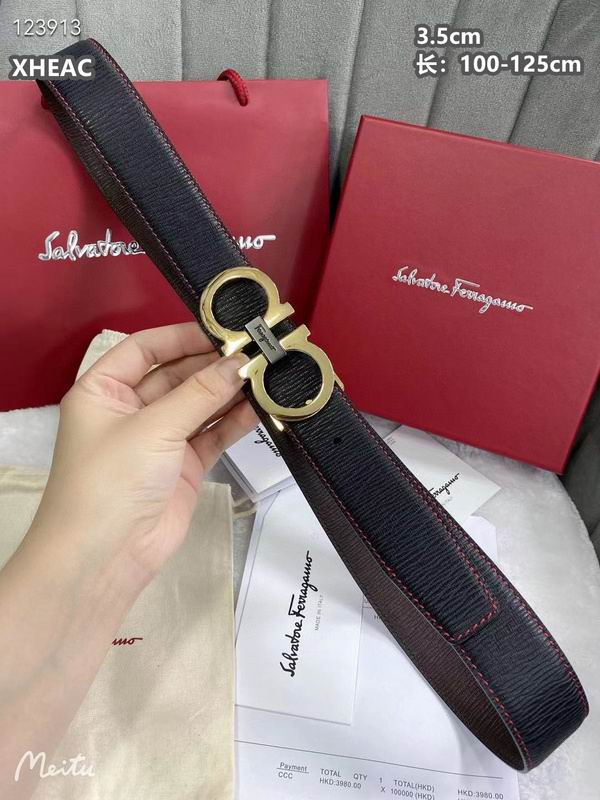 Ferragamo belt 35mmX100-125cm 8L (324)