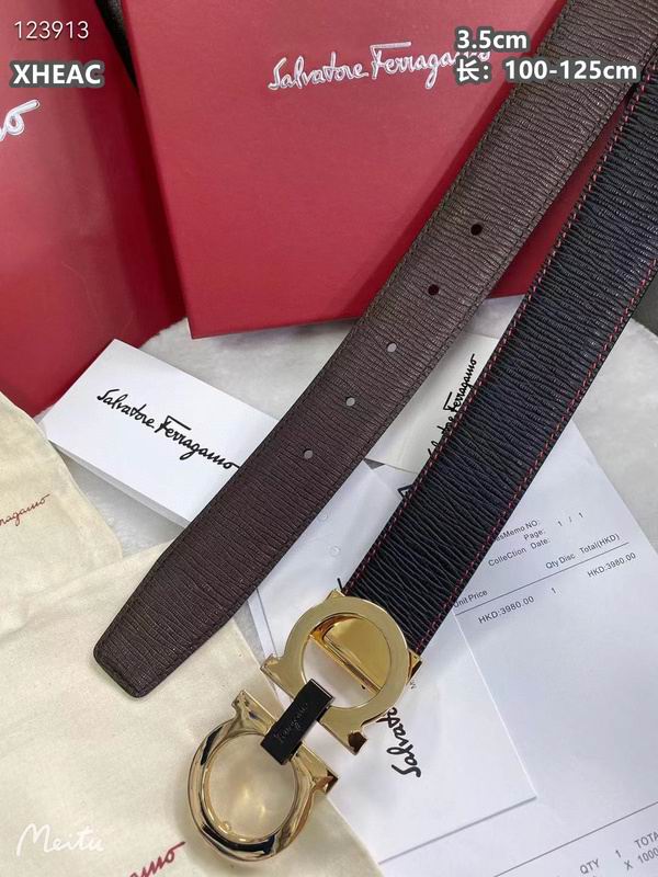 Ferragamo belt 35mmX100-125cm 8L (325)