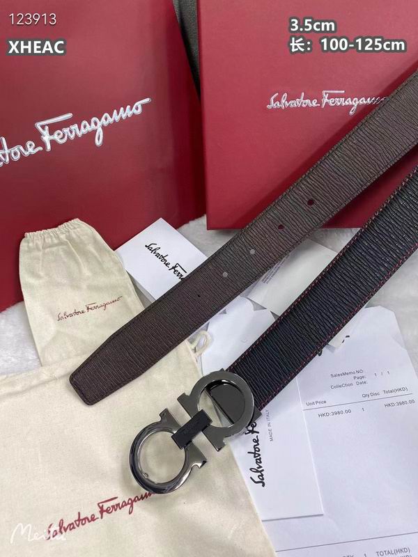 Ferragamo belt 35mmX100-125cm 8L (328)