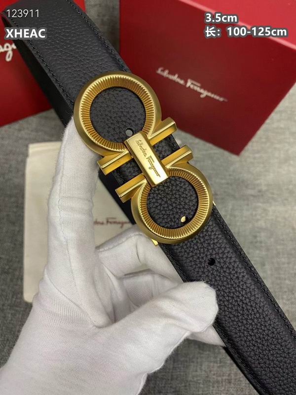 Ferragamo belt 35mmX100-125cm 8L (339)