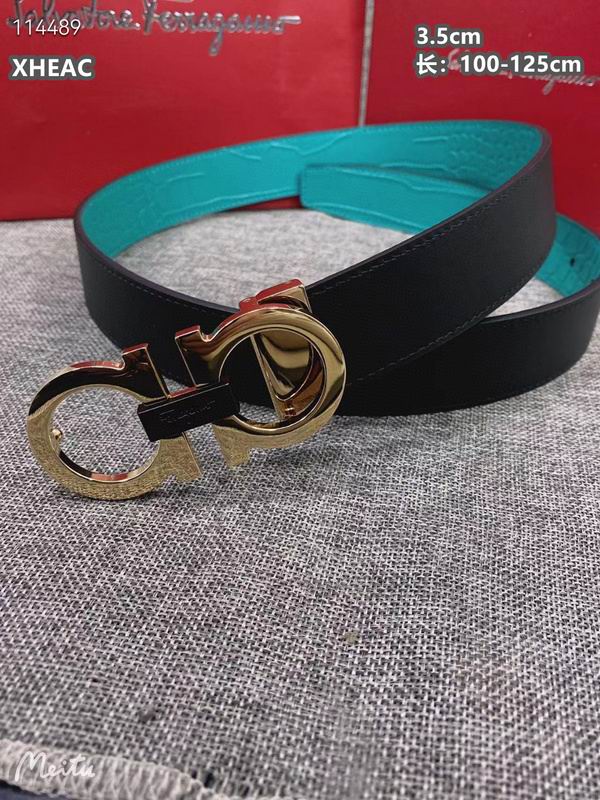 Ferragamo belt 35mmX100-125cm 8L (363)
