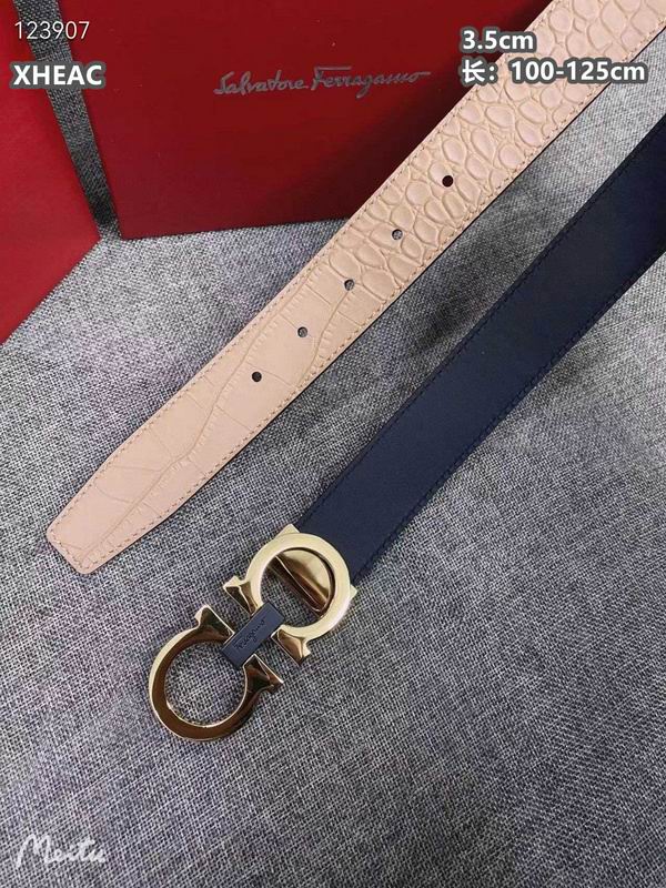 Ferragamo belt 35mmX100-125cm 8L (369)