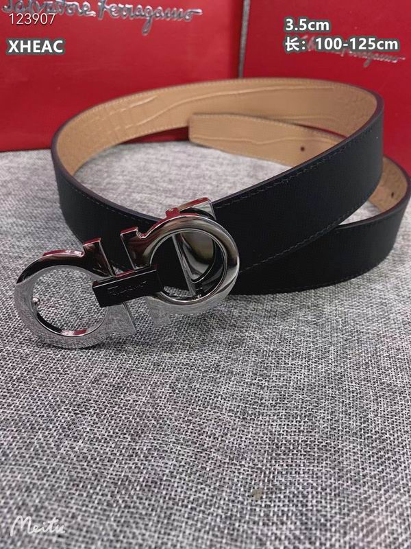 Ferragamo belt 35mmX100-125cm 8L (371)