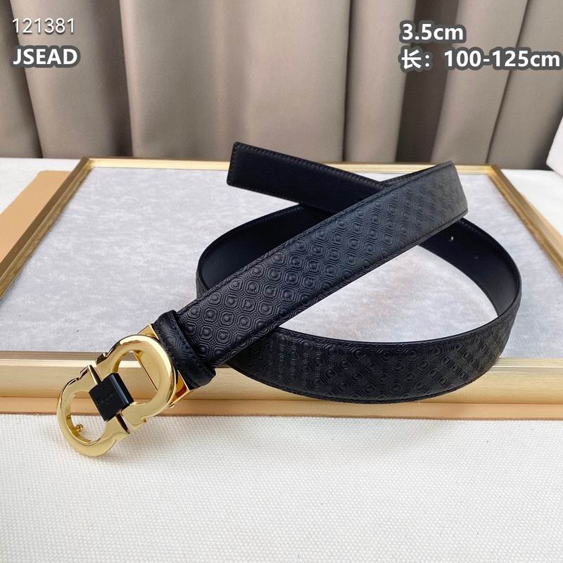 Ferragamo belt 35mmX100-125cm 8L (378)