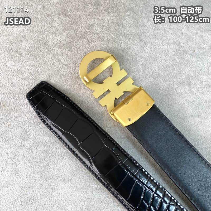 Ferragamo belt 35mmX100-125cm 8L (386)