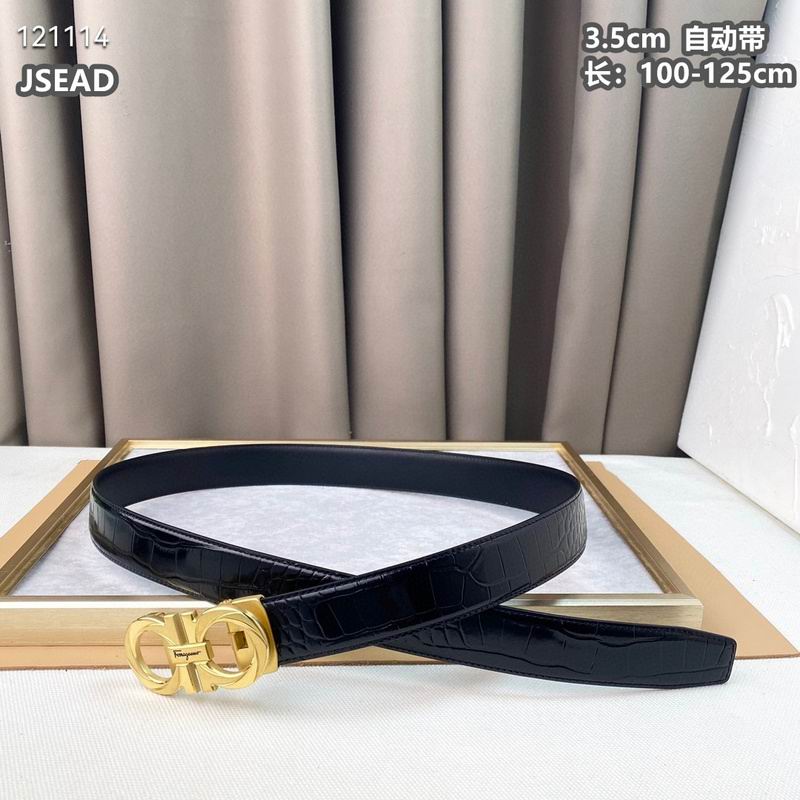 Ferragamo belt 35mmX100-125cm 8L (387)