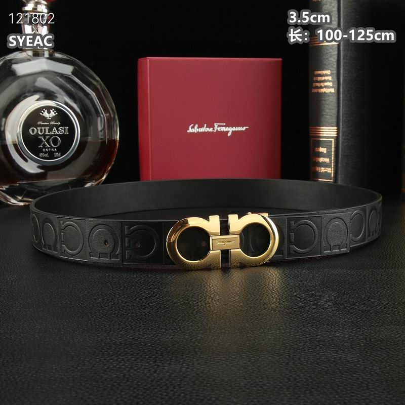 Ferragamo belt 35mmX100-125cm 8L (481)