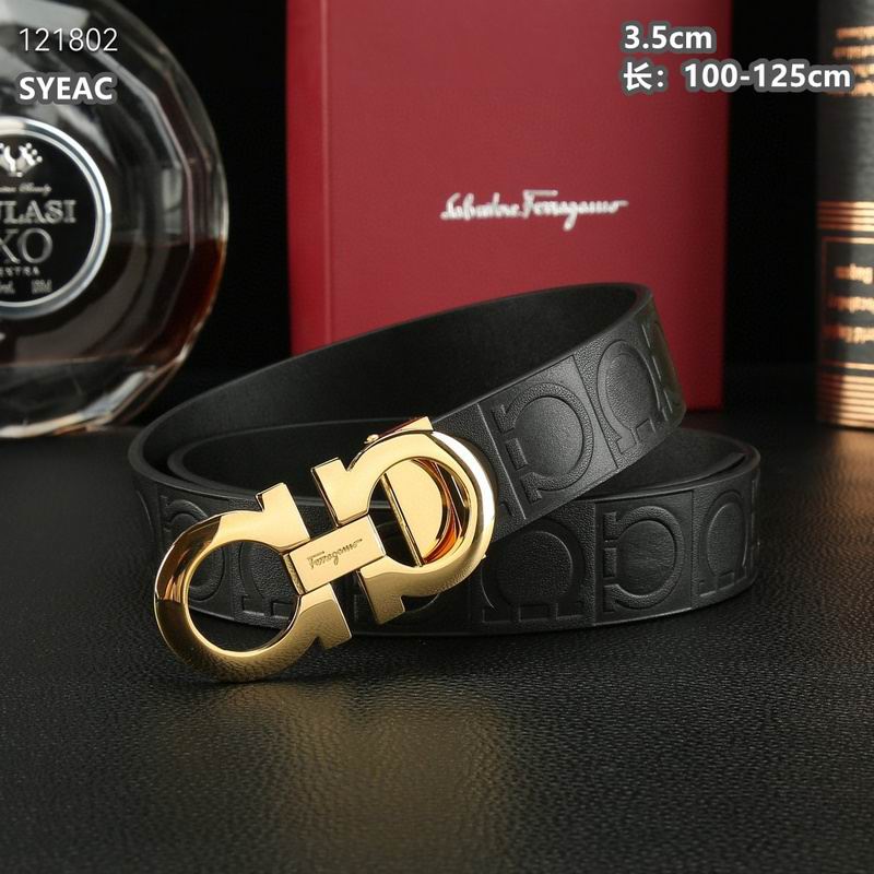 Ferragamo belt 35mmX100-125cm 8L (482)