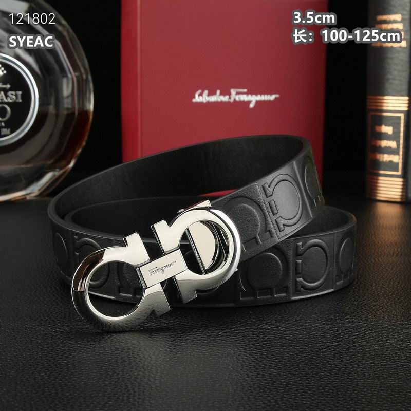 Ferragamo belt 35mmX100-125cm 8L (487)