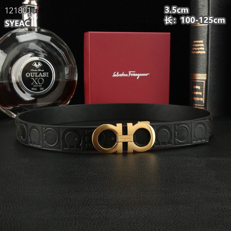 Ferragamo belt 35mmX100-125cm 8L (490)
