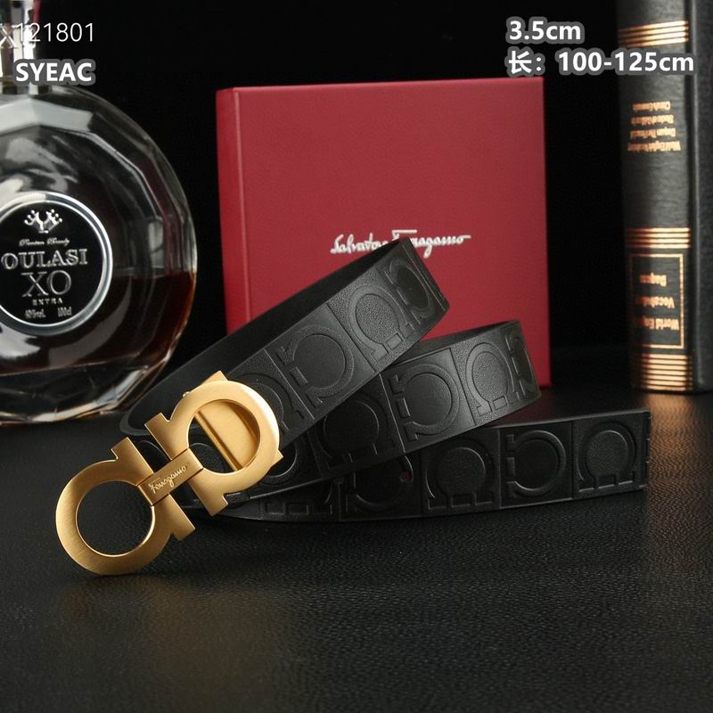 Ferragamo belt 35mmX100-125cm 8L (492)