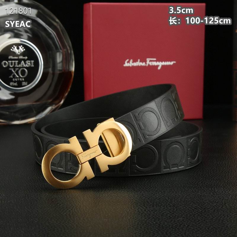 Ferragamo belt 35mmX100-125cm 8L (493)
