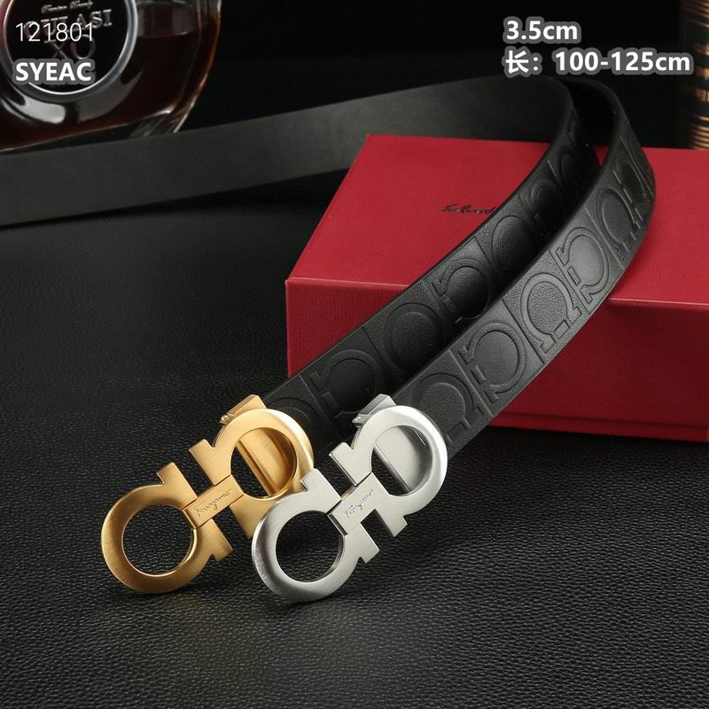 Ferragamo belt 35mmX100-125cm 8L (498)