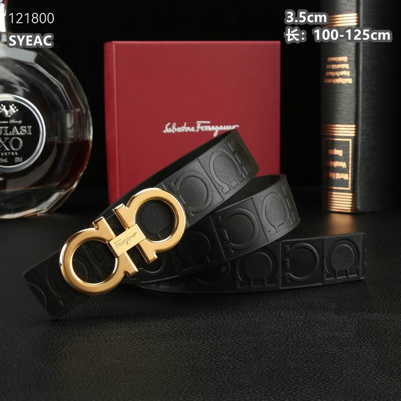 Ferragamo belt 35mmX100-125cm 8L (501)