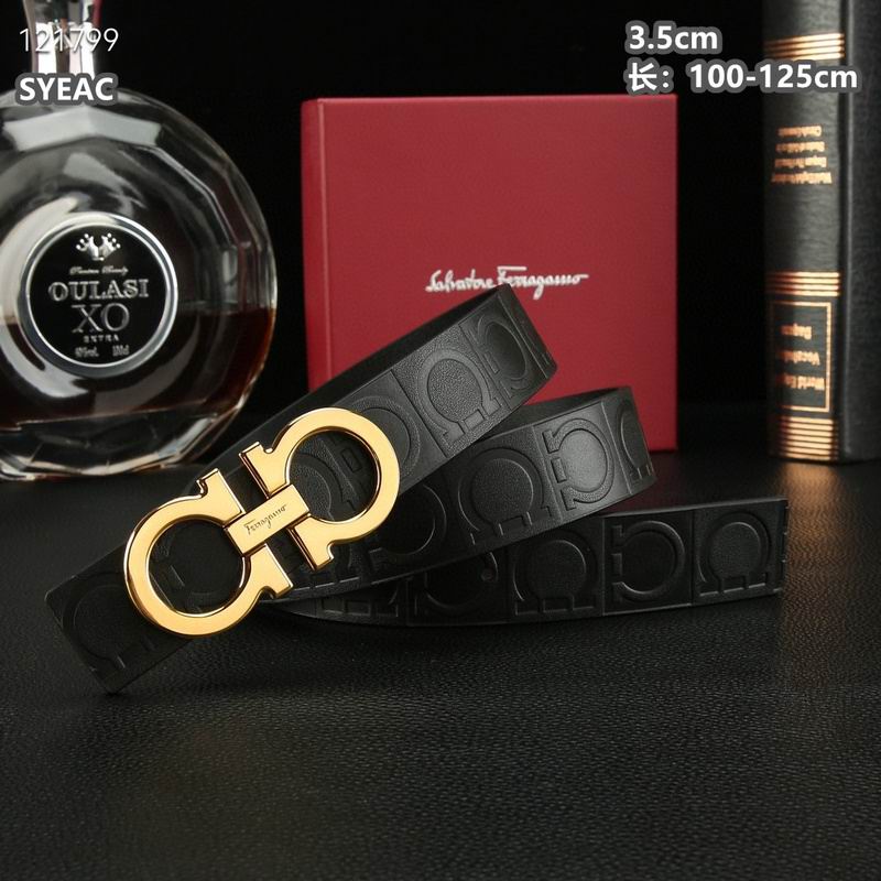 Ferragamo belt 35mmX100-125cm 8L (511)