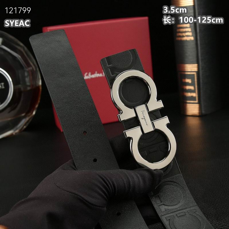 Ferragamo belt 35mmX100-125cm 8L (513)