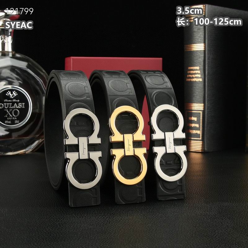 Ferragamo belt 35mmX100-125cm 8L (516)