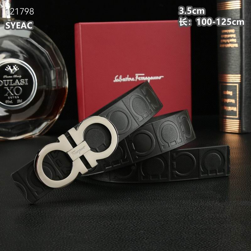 Ferragamo belt 35mmX100-125cm 8L (518)