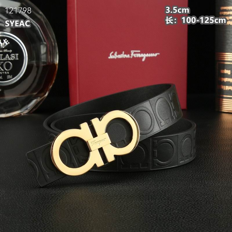 Ferragamo belt 35mmX100-125cm 8L (521)