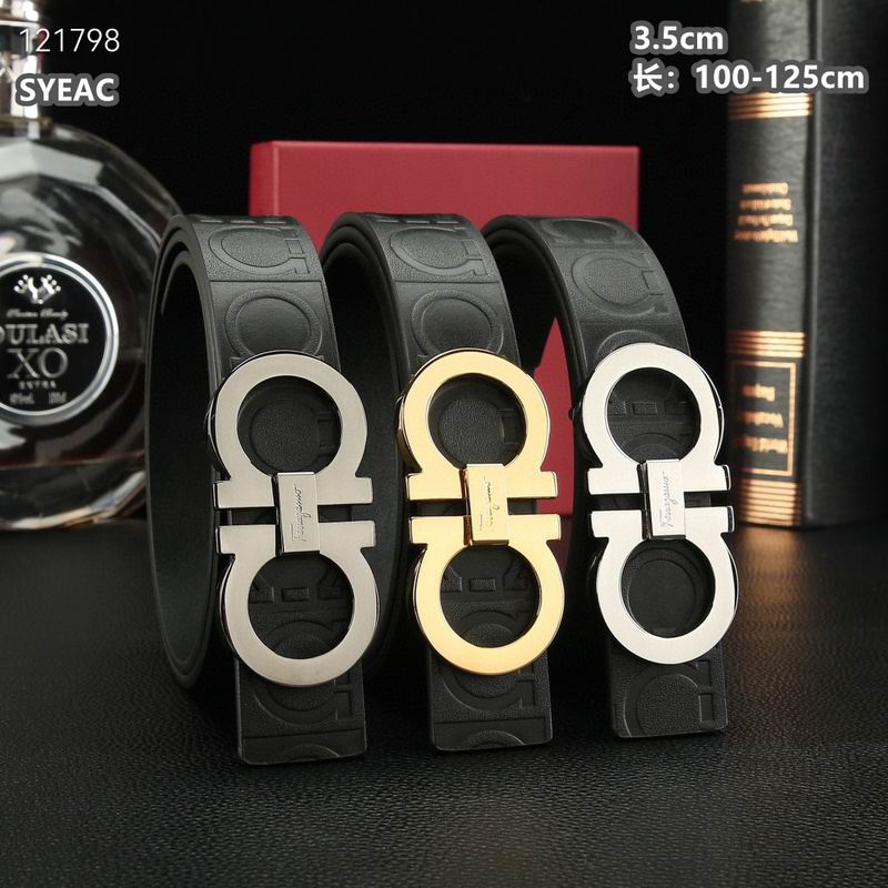 Ferragamo belt 35mmX100-125cm 8L (525)