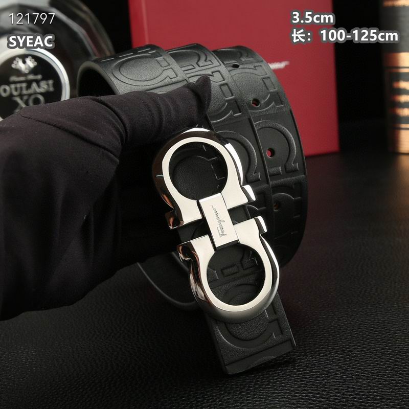 Ferragamo belt 35mmX100-125cm 8L (526)