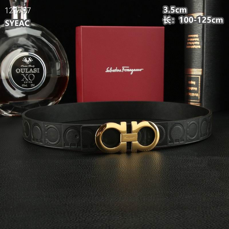 Ferragamo belt 35mmX100-125cm 8L (529)