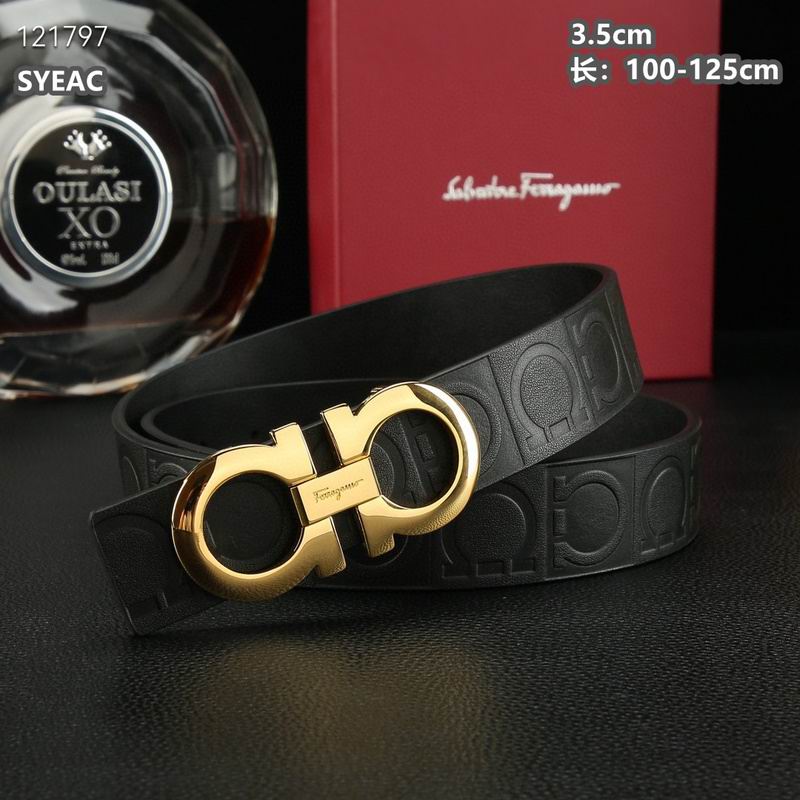 Ferragamo belt 35mmX100-125cm 8L (530)