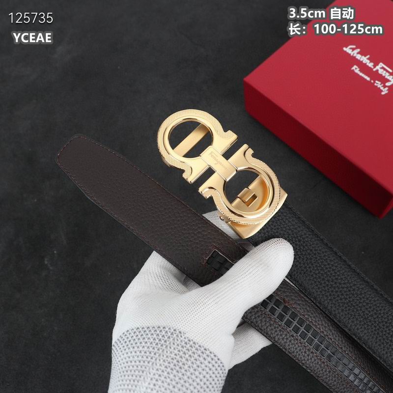 Ferragamo belt 35mmX100-125cm 8L (54)