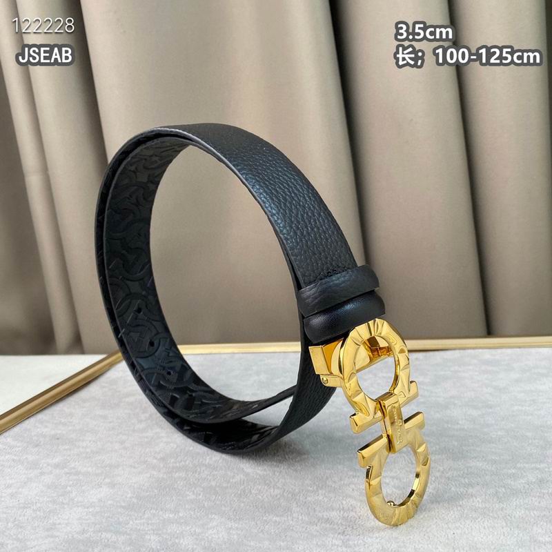 Ferragamo belt 35mmX100-125cm 8L (561)