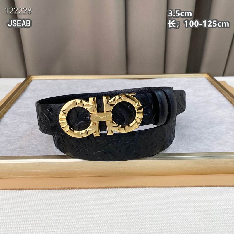 Ferragamo belt 35mmX100-125cm 8L (563)
