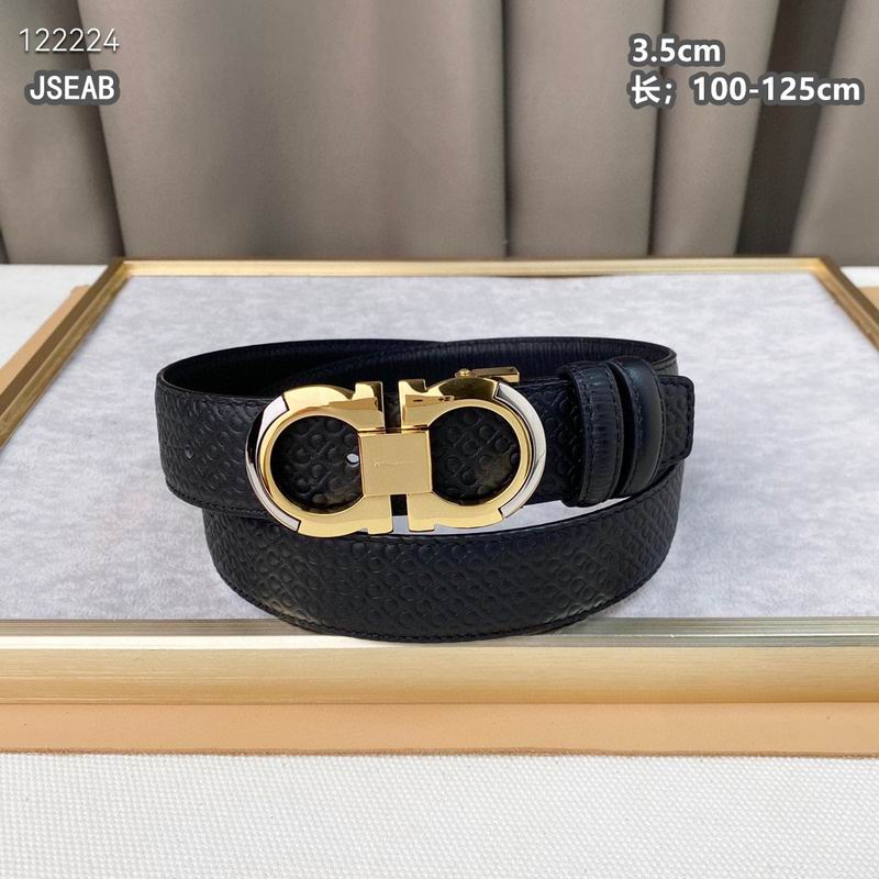 Ferragamo belt 35mmX100-125cm 8L (579)