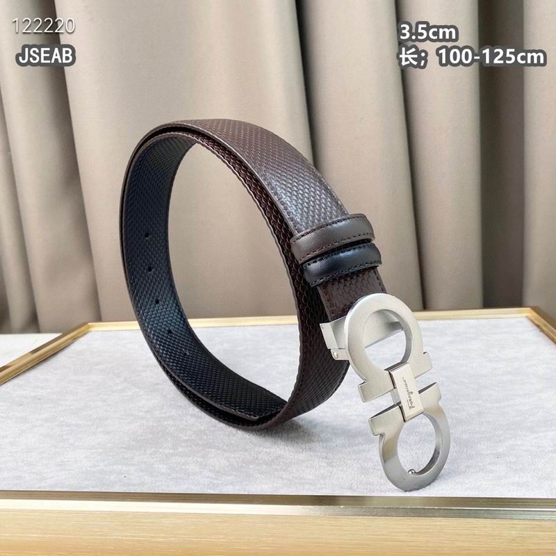 Ferragamo belt 35mmX100-125cm 8L (587)