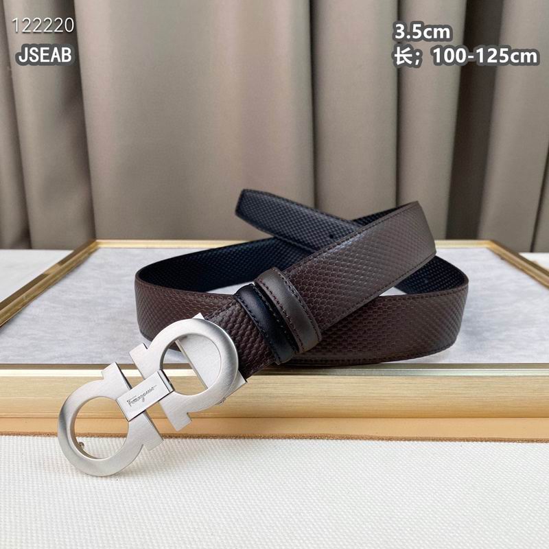 Ferragamo belt 35mmX100-125cm 8L (588)