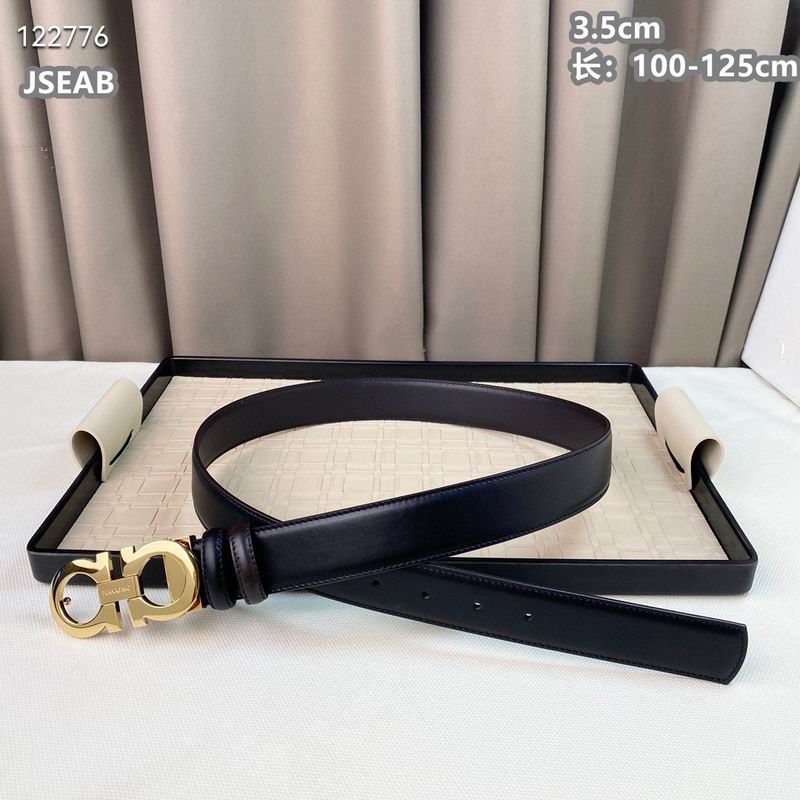 Ferragamo belt 35mmX100-125cm 8L (607)